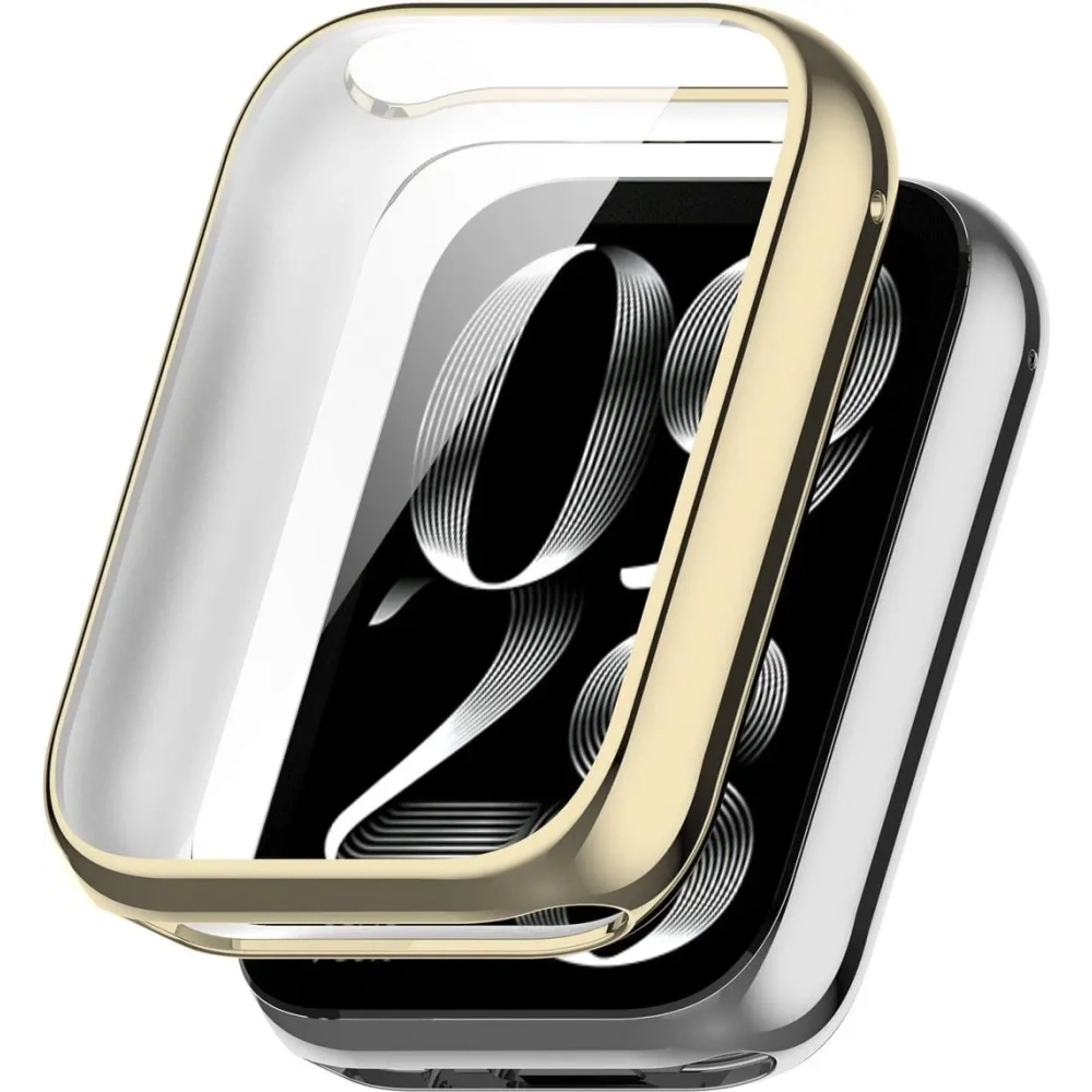 Etui z osłoną ekranu Bizon Case Watch Felipe do Xiaomi Smart Band 8 Pro złote