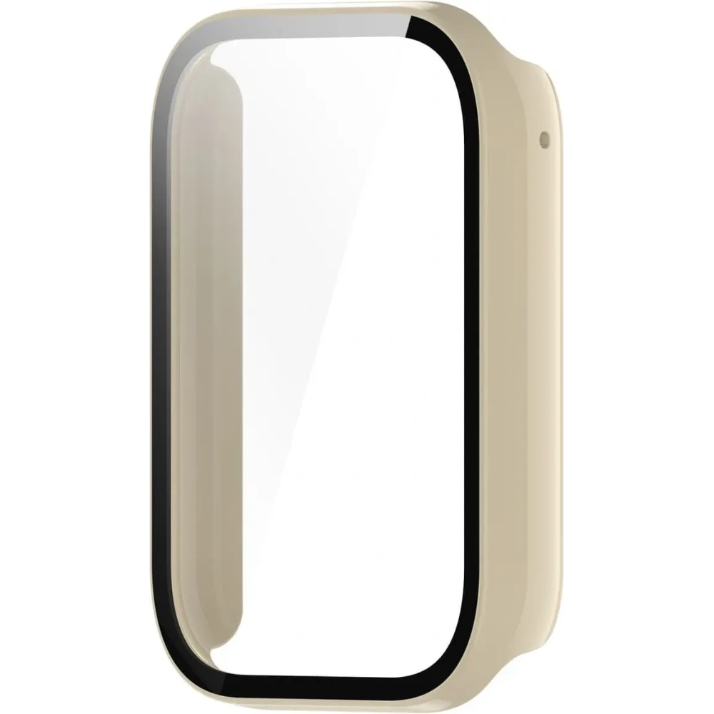 Etui Bizon Case+Glass Watch do Xiaomi Smart Band 8 Pro beżowe