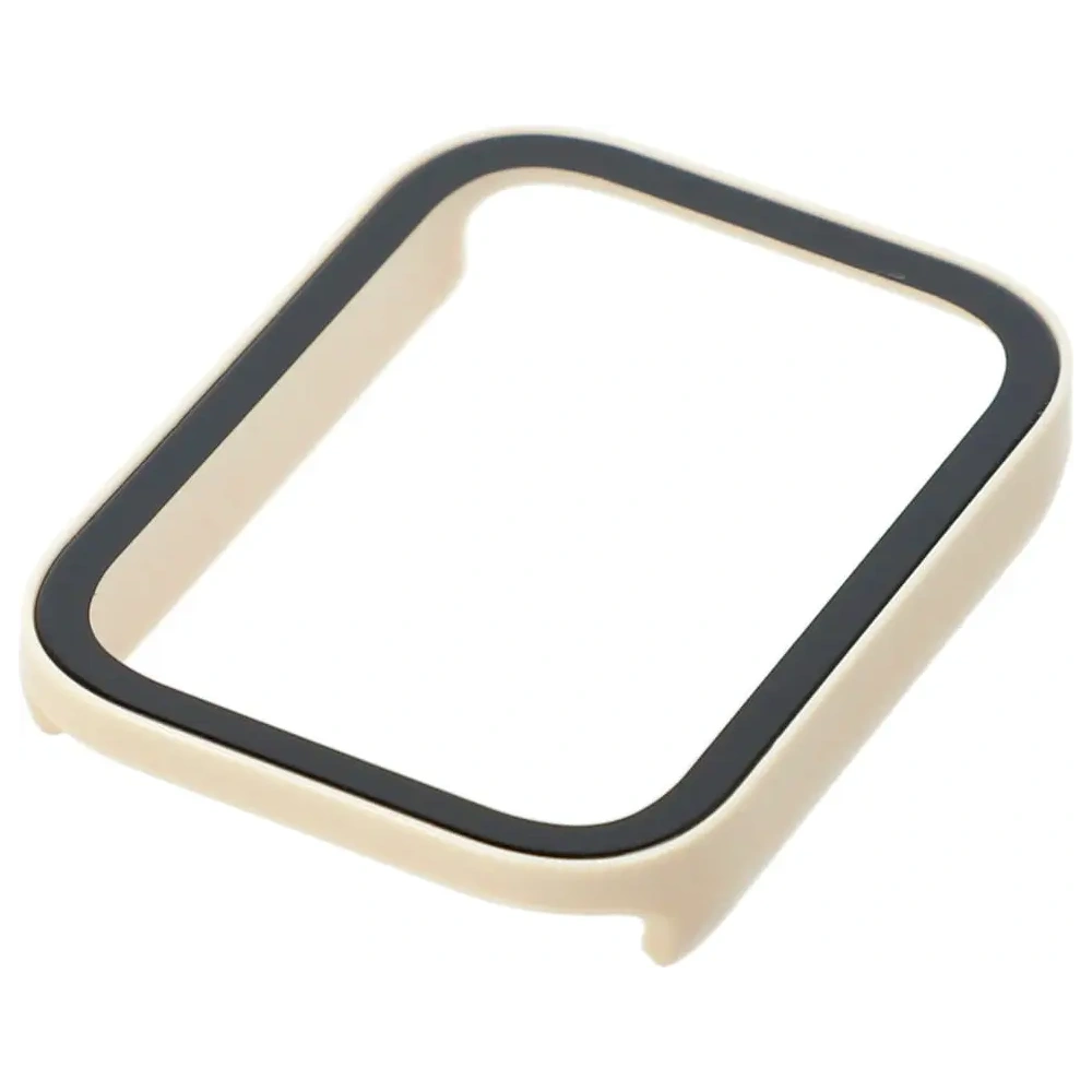 Etui Bizon Case+Glass Watch do Xiaomi Smart Band 8 Pro beżowe