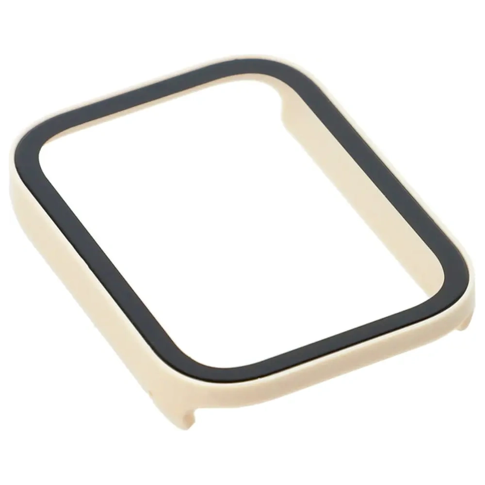 Etui Bizon Case+Glass Watch do Xiaomi Smart Band 8 Pro beżowe