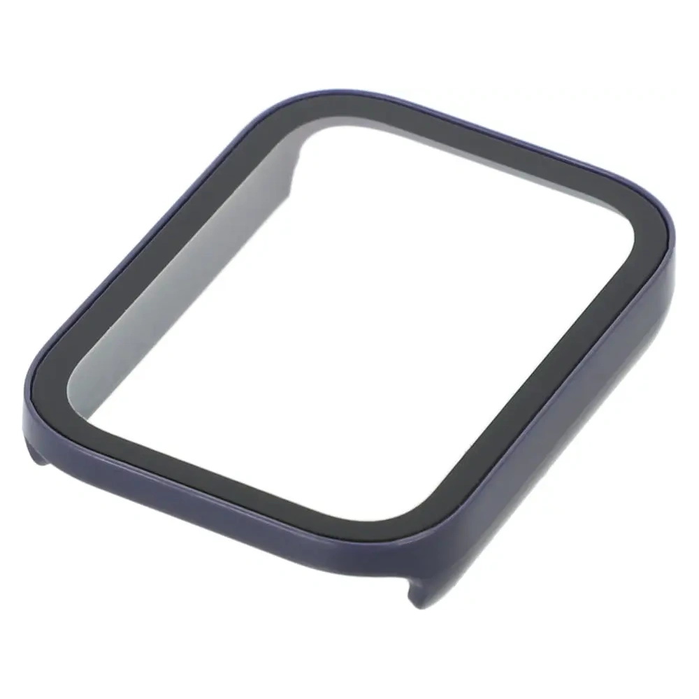 Etui Bizon Case+Glass Watch do Xiaomi Smart Band 8 Pro niebieskie