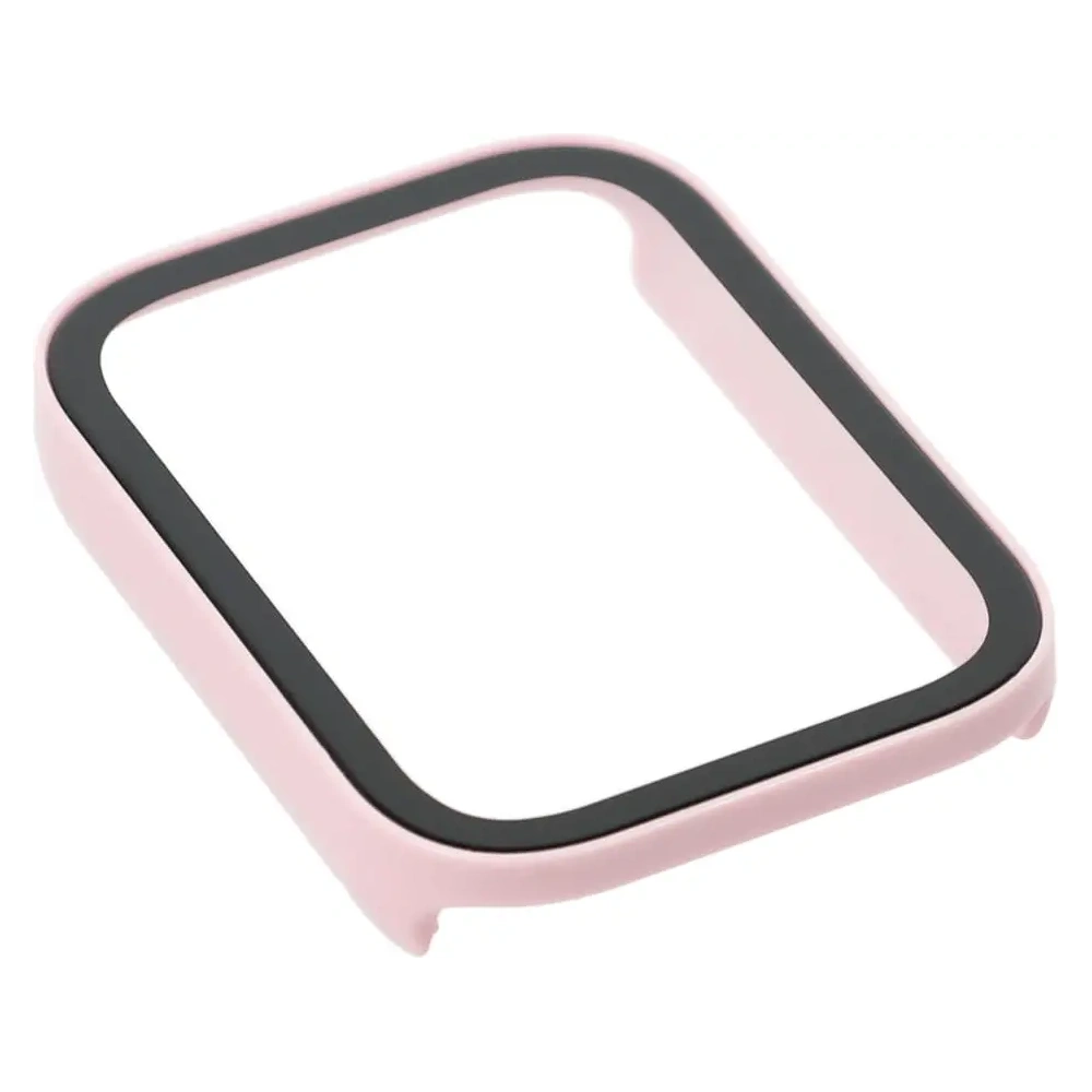 Etui Bizon Case+Glass Watch do Xiaomi Smart Band 8 Pro różowe