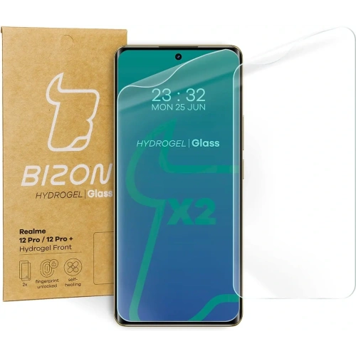 Buy Bizon Glass Hydrogel Front Realme 12 Pro / 12 Pro+ [2 PACK] - BIZ5155 - {ean13} - Home Screen Store Europe