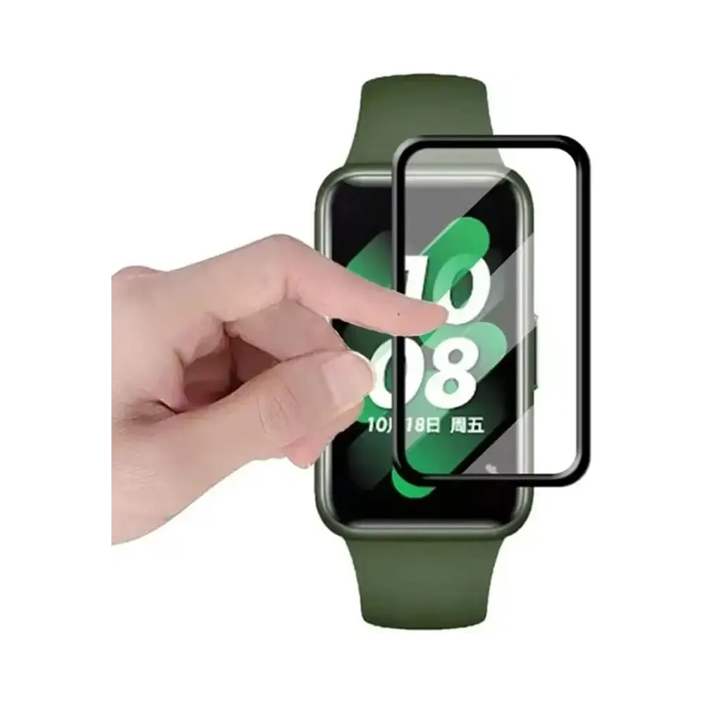 Szkło hybrydowe Bizon Glass Watch Edge Hybrid do Samsung Galaxy Fit 3 czarne