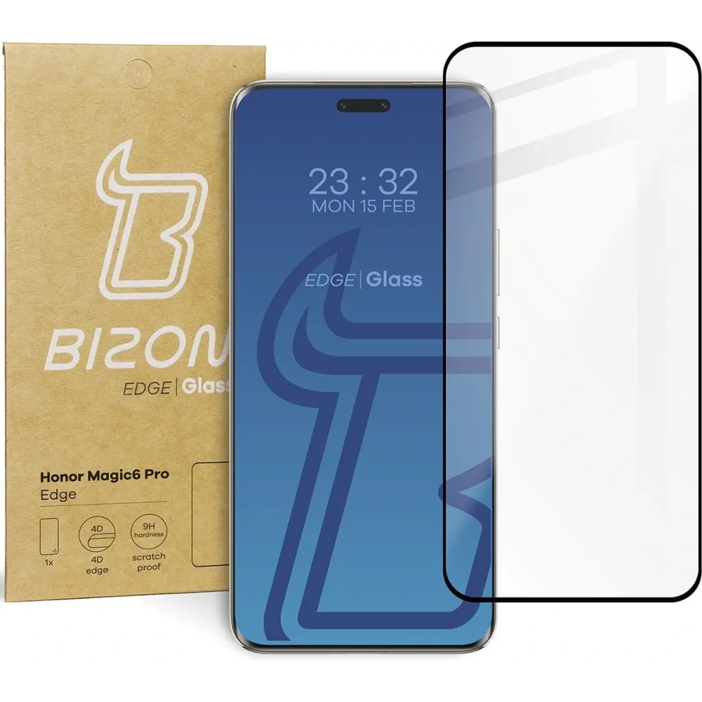 Szkło hartowane BIZON Glass Edge 3D do Honor Magic6 Pro