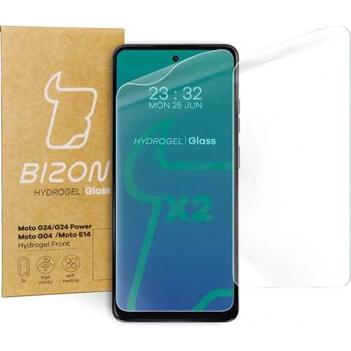 Kup Fólie hydrogelová na displej Bizon Glass Hydrogel Front pro Motorola Moto G04/G24/G24 Power/E14 [2 PACK] - BIZ4591 - {ean13} - Sklep Home Screen