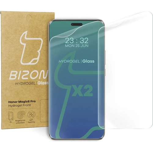 Kup Bizon Glass Hydrogel Előlap Honor Magic6 Pro [2 PACK] - BIZ4593 - {ean13} - Sklep Home Screen