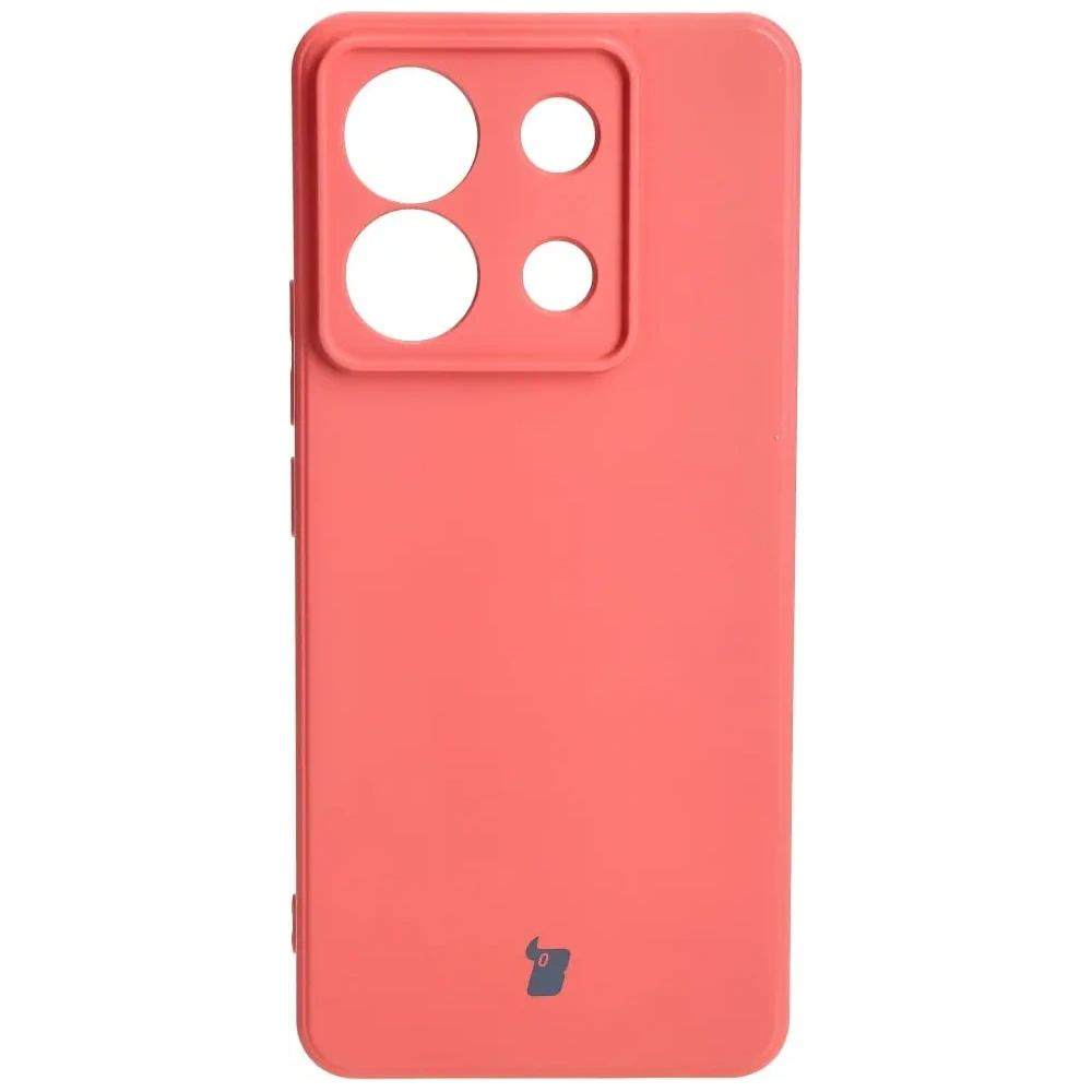 Etui Bizon Case Silicone Sq do Xiaomi Poco X6 / Xiaomi Redmi Note 13 Pro 5G brudny róż