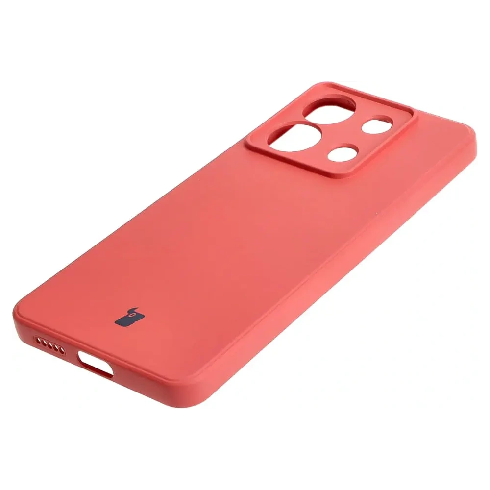Etui Bizon Case Silicone Sq do Xiaomi Poco X6 / Xiaomi Redmi Note 13 Pro 5G brudny róż