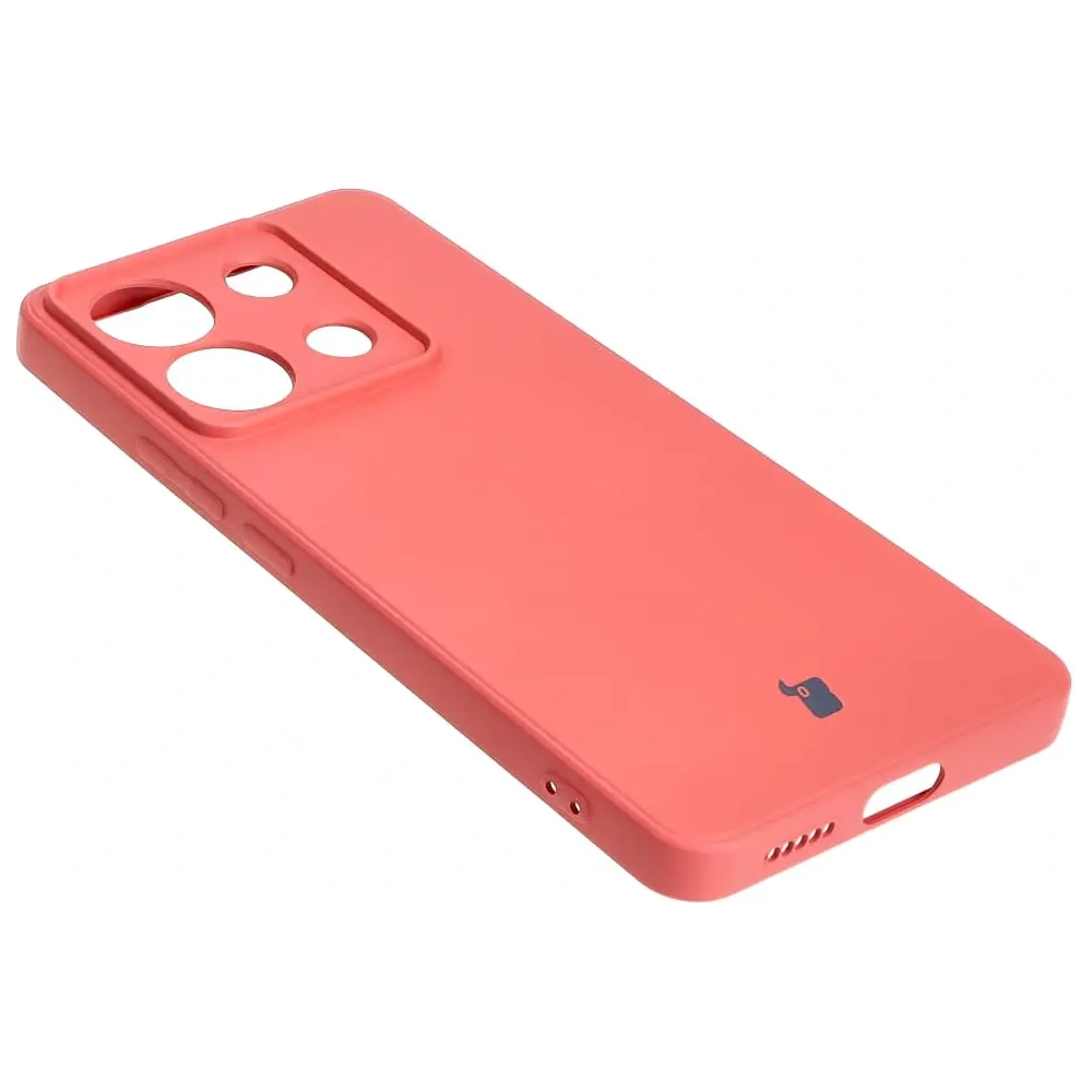 Etui Bizon Case Silicone Sq do Xiaomi Poco X6 / Xiaomi Redmi Note 13 Pro 5G brudny róż