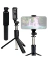 Selfie tyč / stativ s ovladačem Bizon Accessories Selfie Simple černý