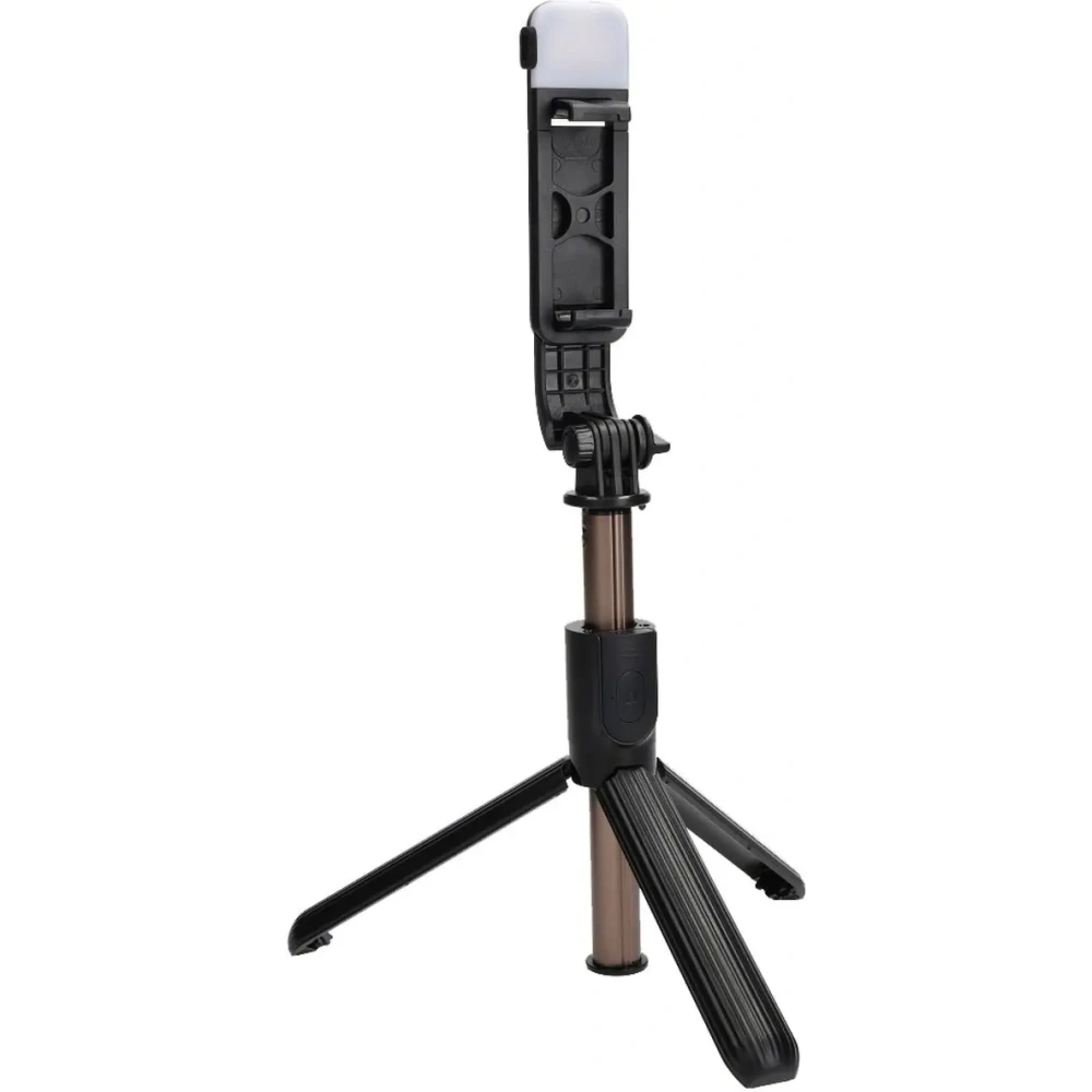 Kijek do selfie / tripod z lampą i pilotem Bizon Accessories Selfie Lamp czarny