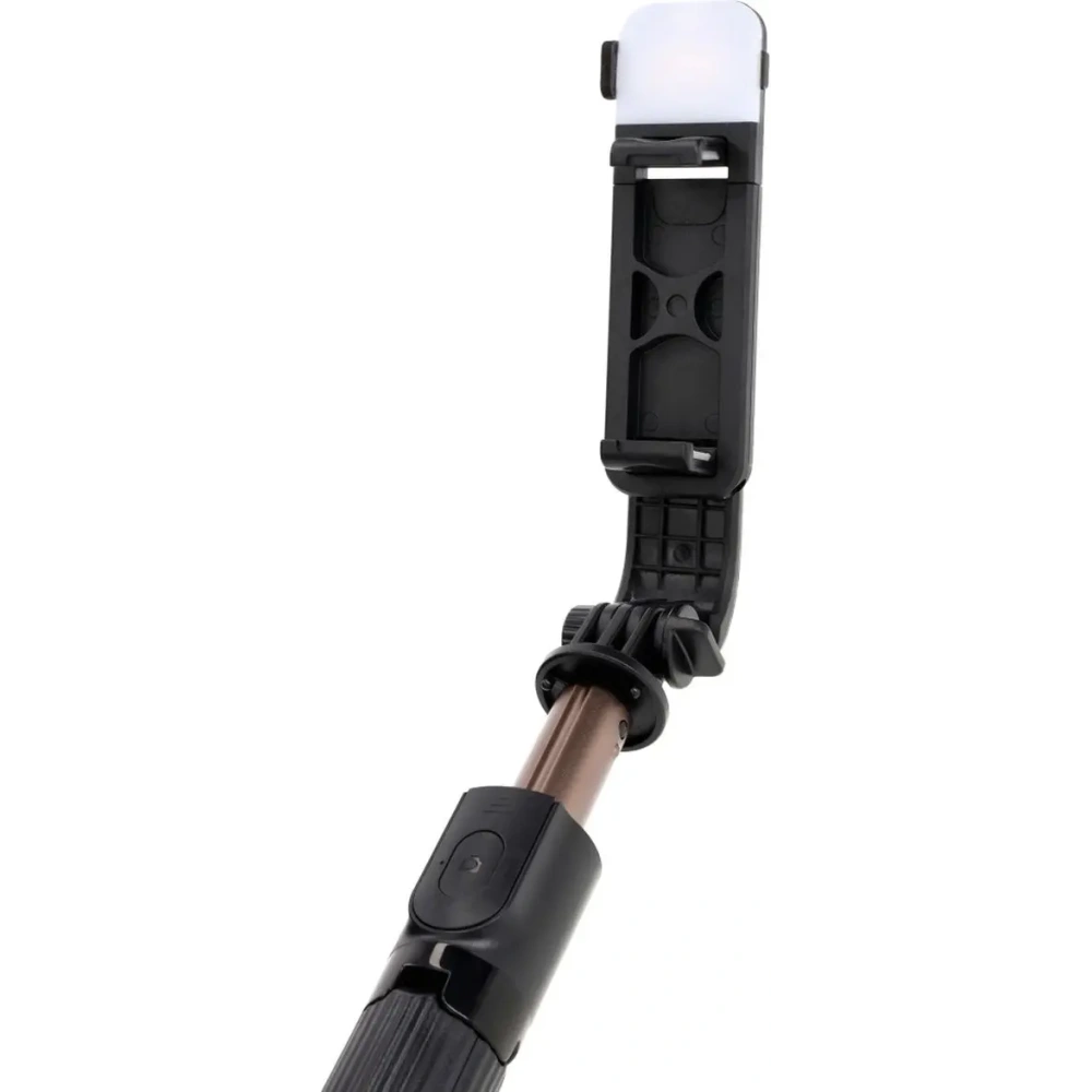 Kijek do selfie / tripod z lampą i pilotem Bizon Accessories Selfie Lamp czarny