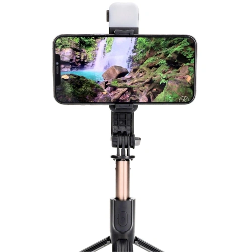 Kup Selfie tyč / stativ s lampou a dálkovým ovládáním Bizon Accessories Selfie Lamp černý - BIZ4600 - {ean13} - Sklep Home Screen
