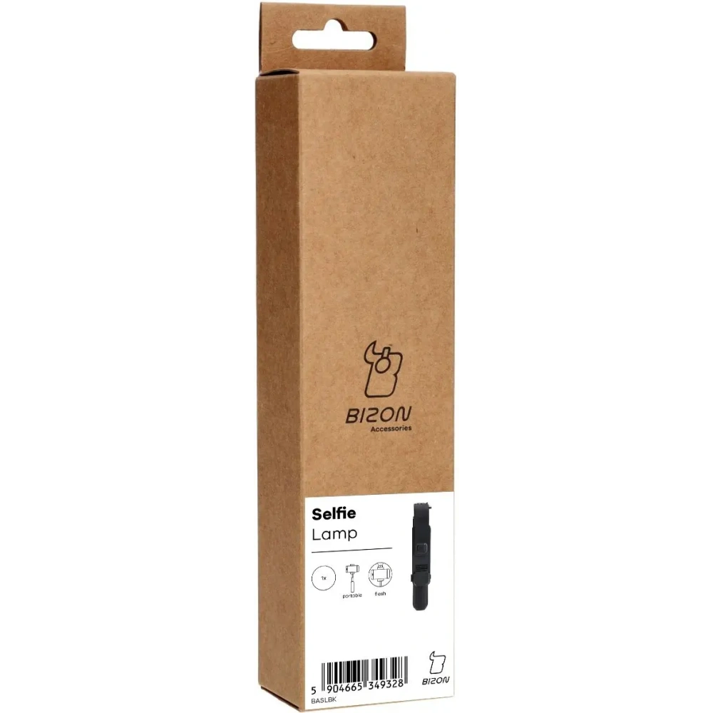 Kijek do selfie / tripod z lampą i pilotem Bizon Accessories Selfie Lamp czarny