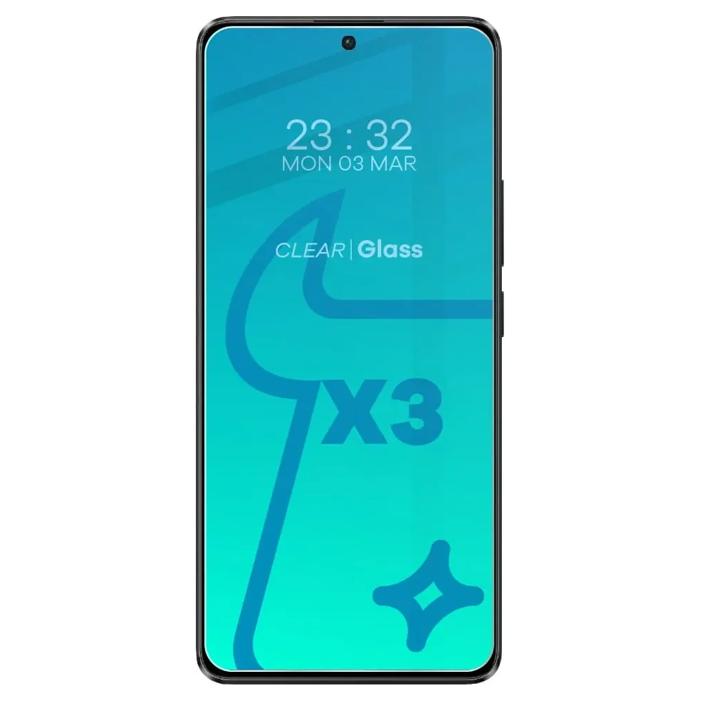 3x Szkło na ekran + szkło na aparat BIZON Clear do Xiaomi Poco X6 / Redmi Note 13 Pro 5G
