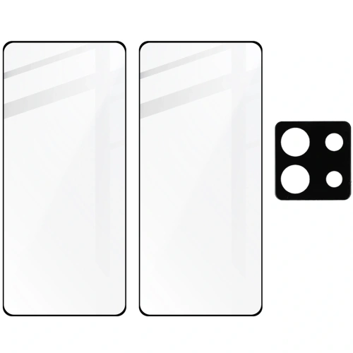 Buy BIZON Edge 2x screen glass + camera glass Xiaomi Poco X6 / Redmi Note 13 Pro 5G - BIZ5174 - {ean13} - Home Screen Store Europe