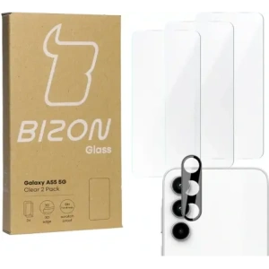 Kup BIZON Clear 3x sticlă pentru ecran + sticlă pentru cameră Samsung Galaxy A55 5G - BIZ4604 - {ean13} - Sklep Home Screen