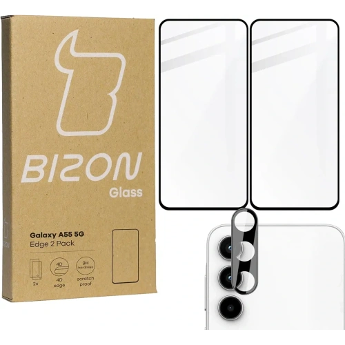 Kup BIZON Edge 2x sticlă de ecran + sticlă de cameră Samsung Galaxy A55 5G - BIZ4605 - {ean13} - Sklep Home Screen