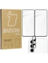 BIZON Edge 2x screen glass + camera glass Samsung Galaxy A55 5G