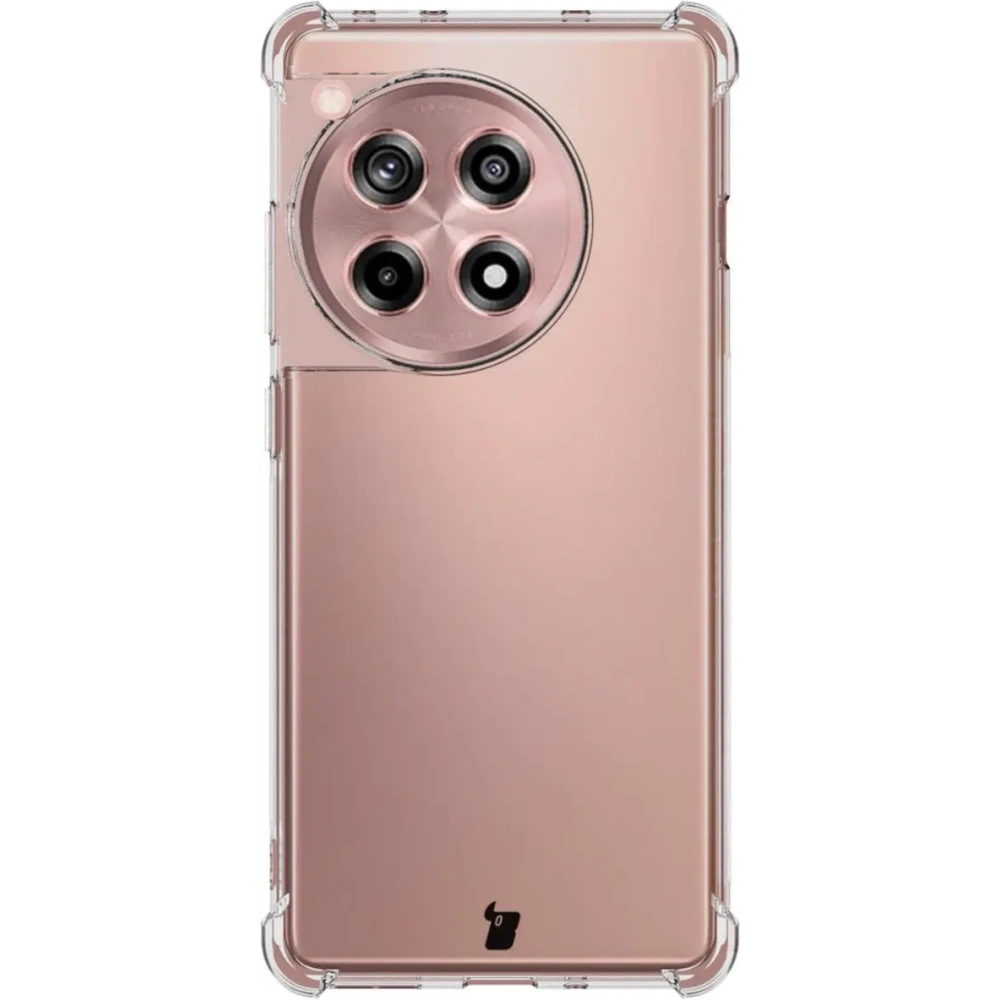 Etui + 2x folia Bizon Case Clear Pack do OnePlus 12R przezroczyste