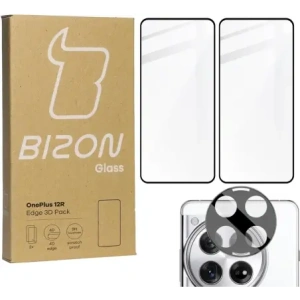 Kup 2x Sklo na displej + sklo na fotoaparát BIZON Edge 3D pro OnePlus 12R - BIZ5178 - {ean13} - Sklep Home Screen