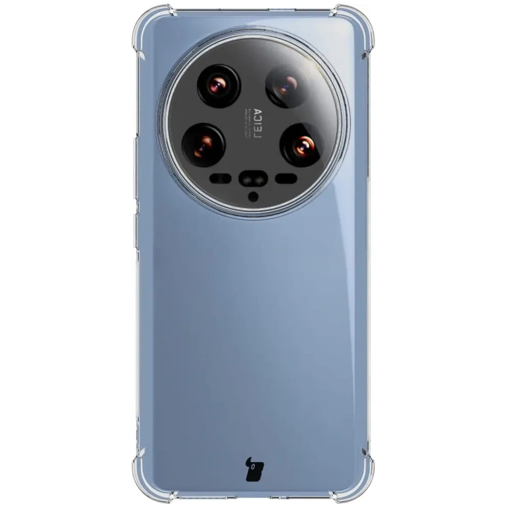 Etui + 2x folia Bizon Case Clear Pack do Xiaomi 14 Ultra przezroczyste