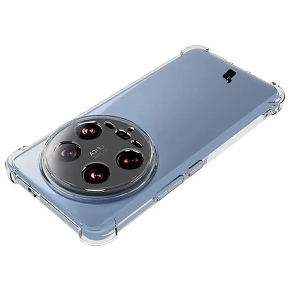 Etui + 2x folia Bizon Case Clear Pack do Xiaomi 14 Ultra przezroczyste