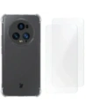 Bizon Case Clear Pack + 2x folie de protecție transparentă pentru Honor Magic5 Pro