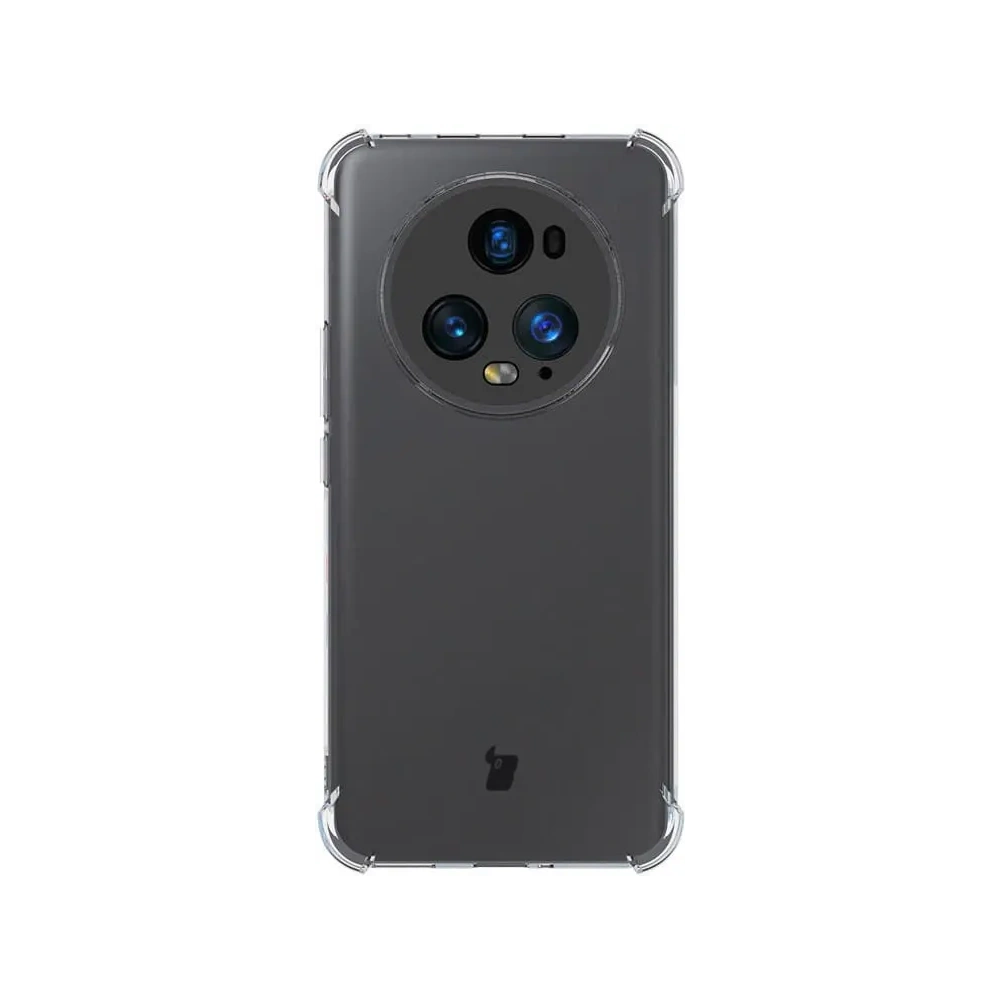 Etui + 2x folia Bizon Case Clear Pack do Honor Magic5 Pro przezroczyste