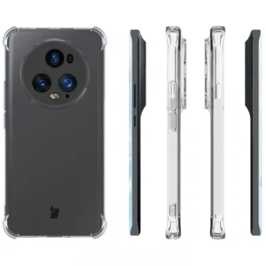 Kup Etui + 2x folia Bizon Case Clear Pack do Honor Magic5 Pro przezroczyste - BIZ5180 - {ean13} - Sklep Home Screen