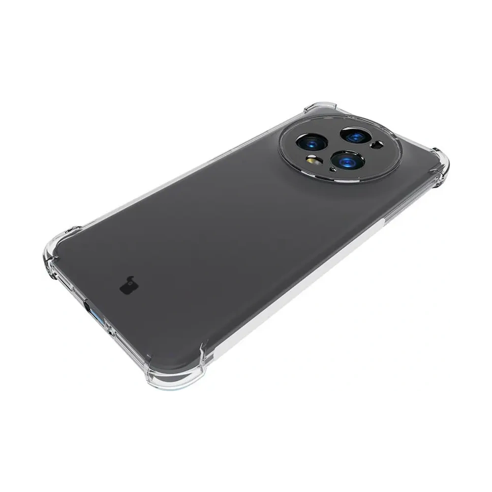 Etui + 2x folia Bizon Case Clear Pack do Honor Magic5 Pro przezroczyste