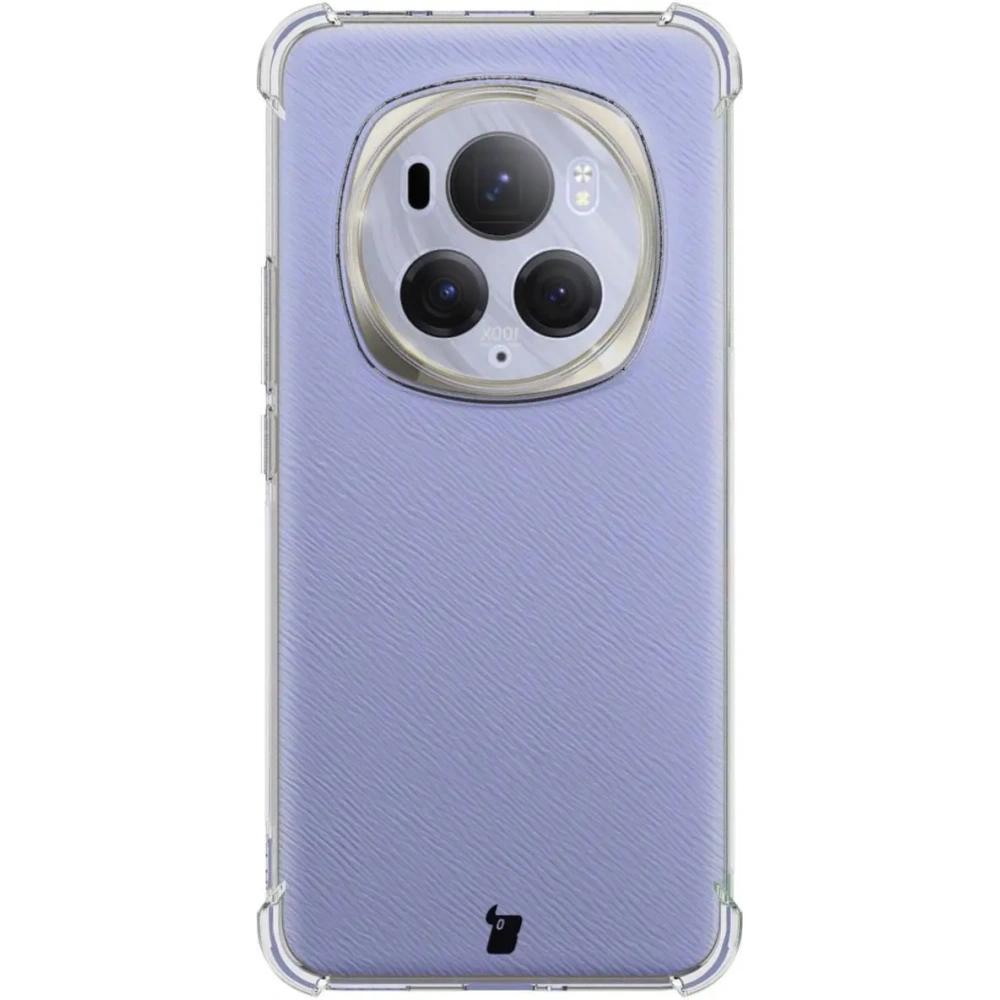 Etui + 2x folia Bizon Case Clear Pack do Honor Magic6 Pro przezroczyste