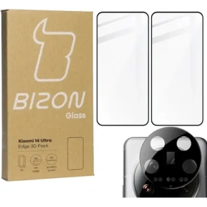Kup BIZON Edge 3D 2x képernyő üveg + kamera üveg Xiaomi 14 Ultra - BIZ5182 - {ean13} - Sklep Home Screen