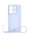 Etui Bizon Case Silicone Sq do Xiaomi Redmi Note 13 5G světle fialové