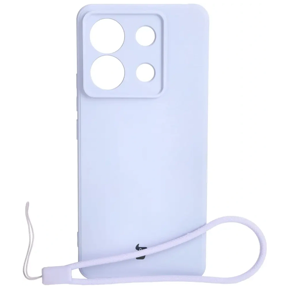 Etui Bizon Case Silicone Sq do Xiaomi Redmi Note 13 5G jasnofioletowe