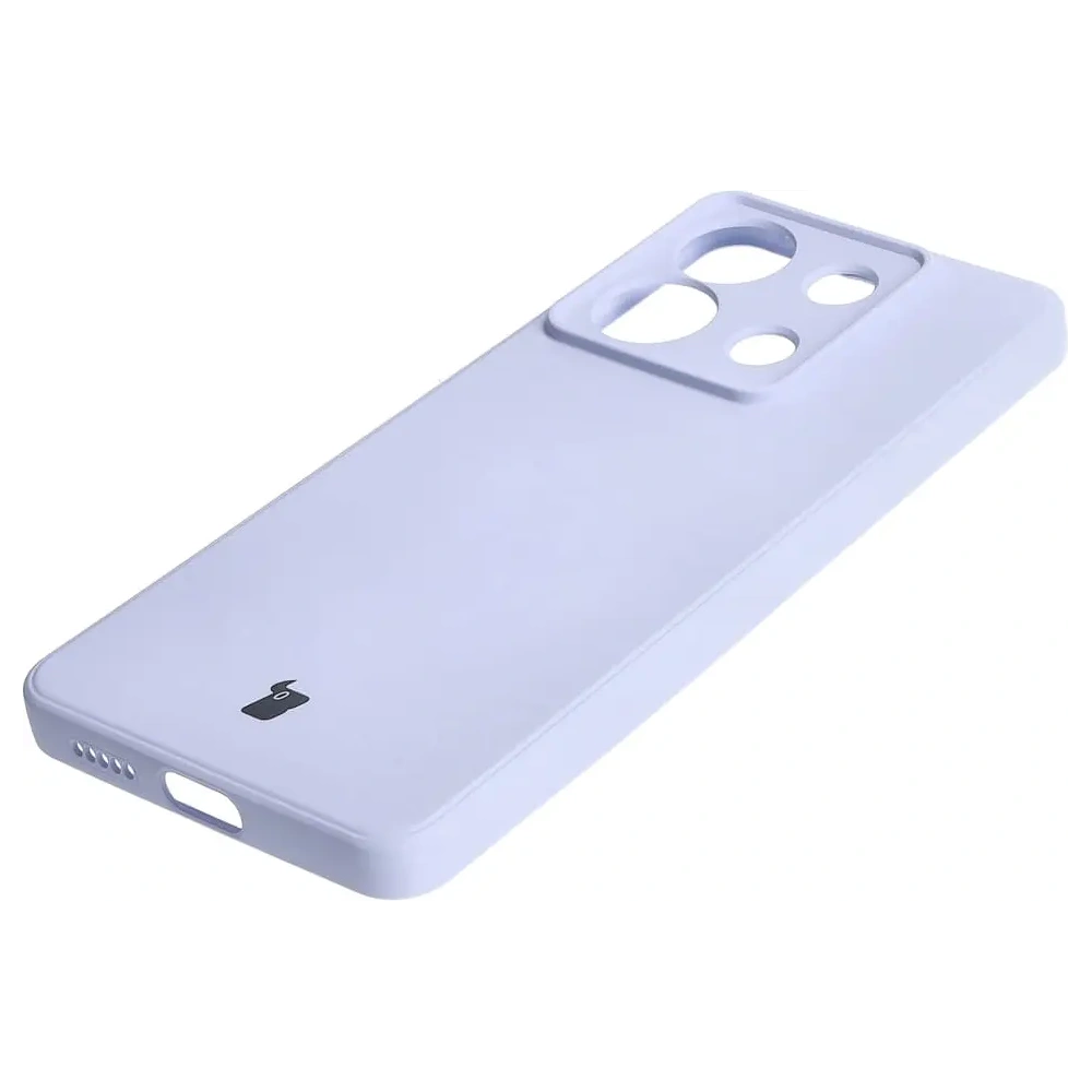 Etui Bizon Case Silicone Sq do Xiaomi Redmi Note 13 5G jasnofioletowe