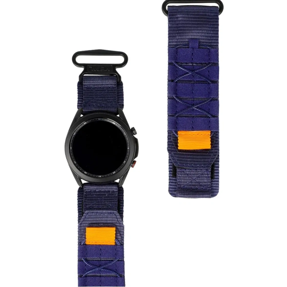 Sportowy pasek do zegarka Bizon Strap Watch Adventure do Samsung Galaxy Watch 22mm granatowy