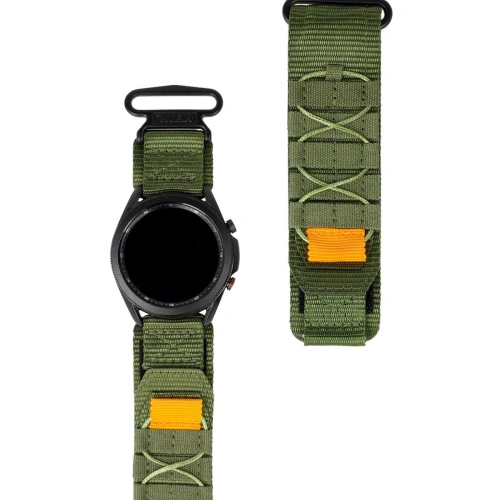 Kup Sportowy pasek do zegarka Bizon Strap Watch Adventure do Samsung Galaxy Watch 22mm khaki - BIZ4614 - {ean13} - Sklep Home Screen