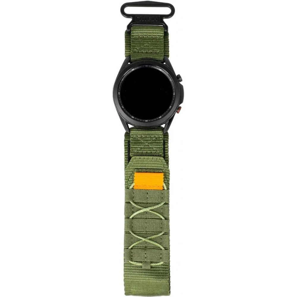 Sportowy pasek do zegarka Bizon Strap Watch Adventure do Samsung Galaxy Watch 22mm khaki