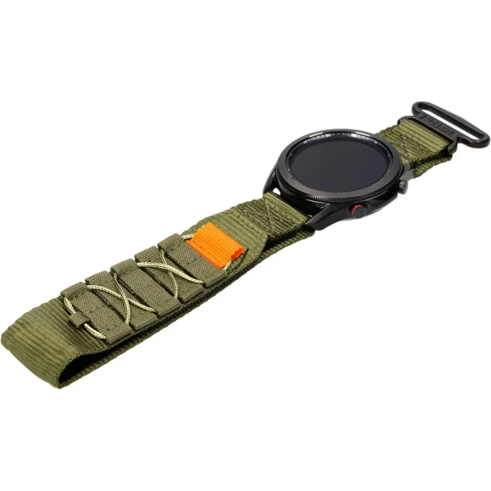 Sportowy pasek do zegarka Bizon Strap Watch Adventure do Samsung Galaxy Watch 22mm khaki