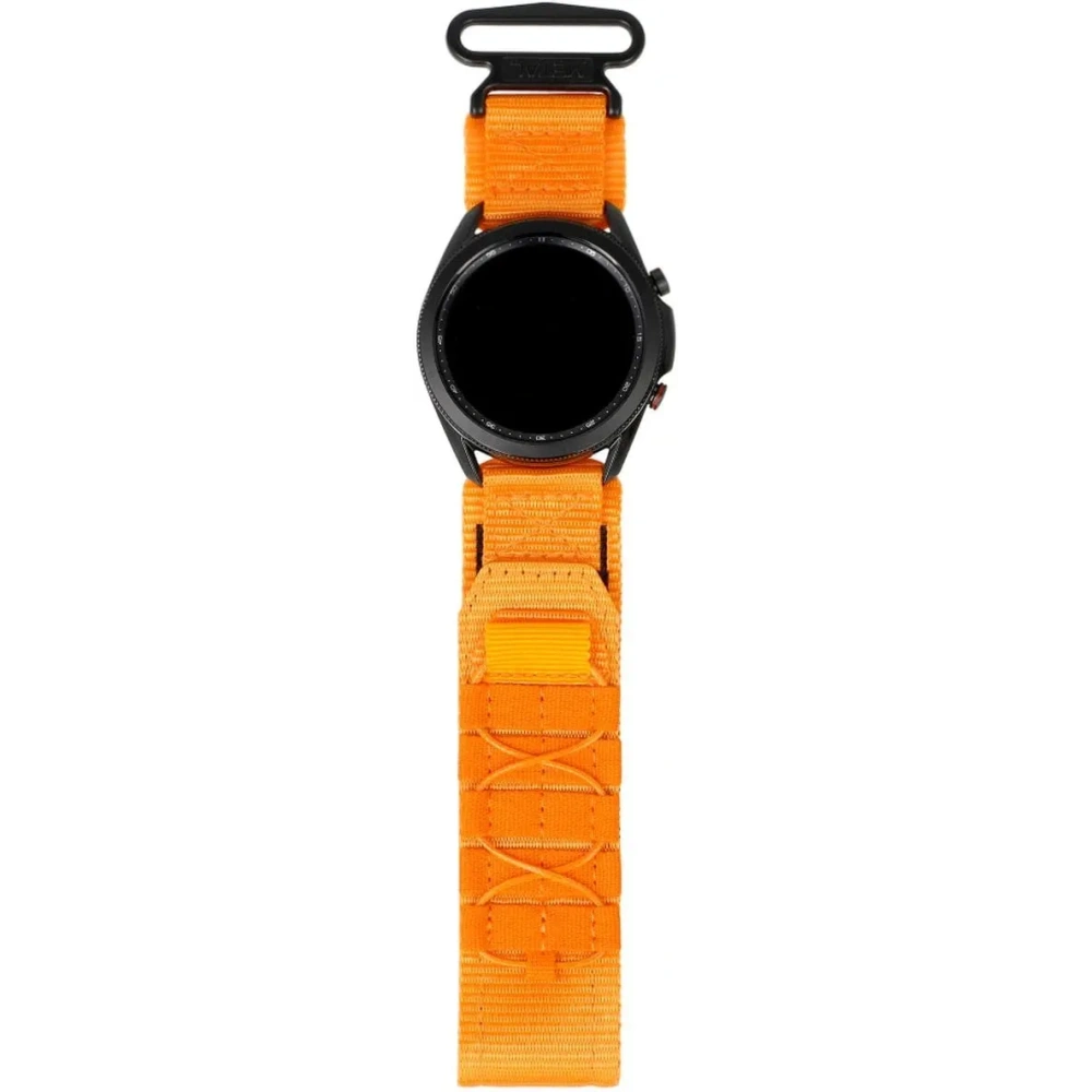 Sportowy pasek do zegarka Bizon Strap Watch Adventure do Samsung Galaxy Watch 22mm pomarańczowy