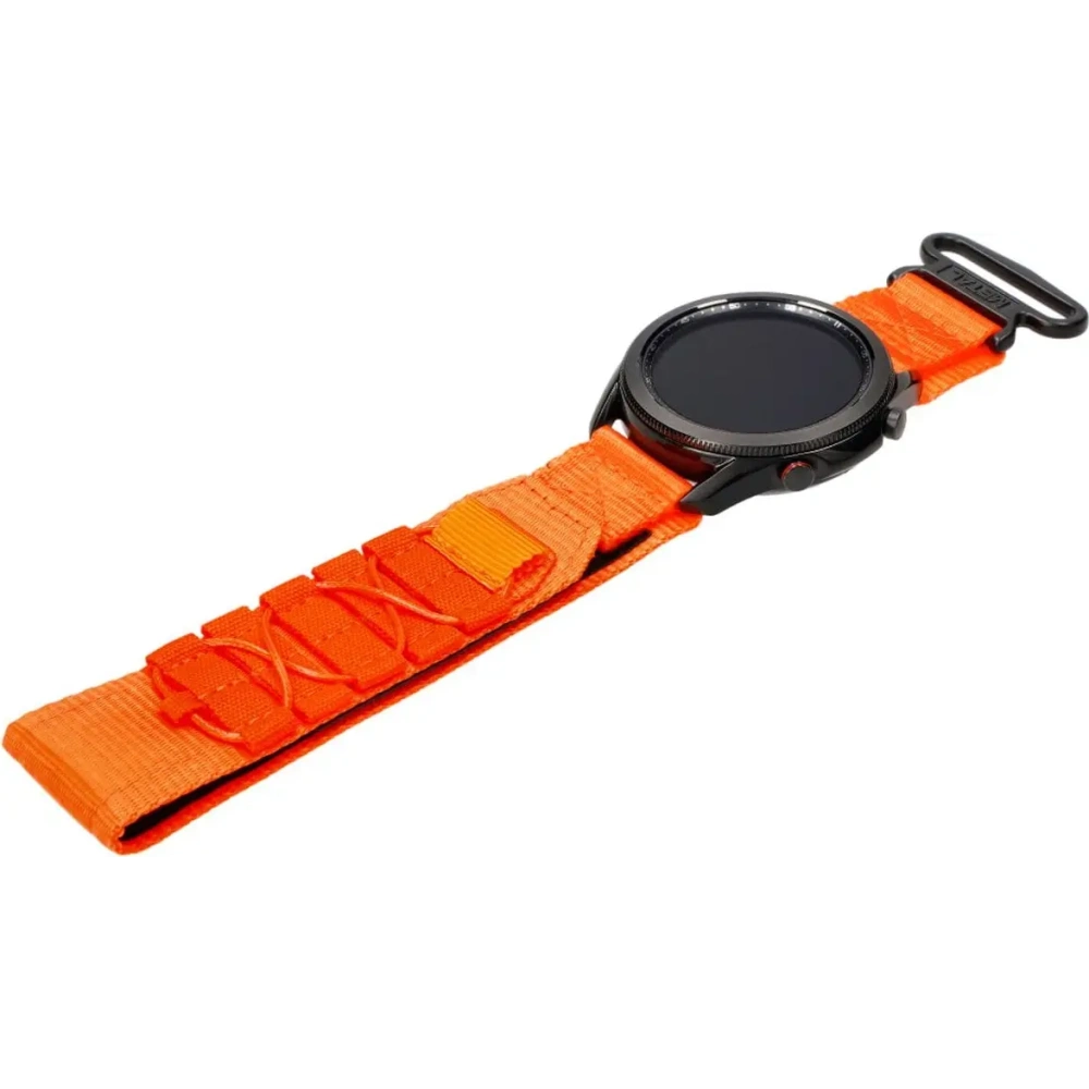 Sportowy pasek do zegarka Bizon Strap Watch Adventure do Samsung Galaxy Watch 22mm pomarańczowy