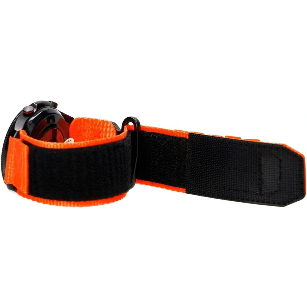 Sportowy pasek do zegarka Bizon Strap Watch Adventure do Samsung Galaxy Watch 22mm pomarańczowy