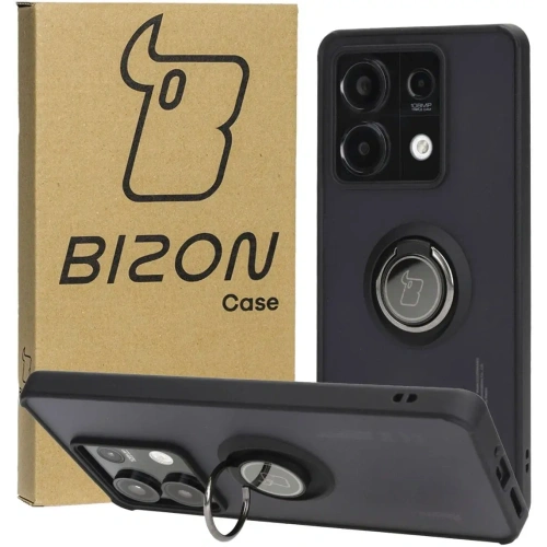 Buy Bizon Case Hybrid Ring Xiaomi Redmi Note 13 5G smoky with a black frame - BIZ5187 - {ean13} - Home Screen Store Europe