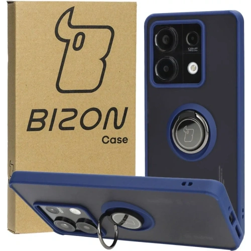 Kup Bizon Case Hybrid Ring Xiaomi Redmi Note 13 5G füstös színű, sötétkék kerettel - BIZ4617 - {ean13} - Sklep Home Screen