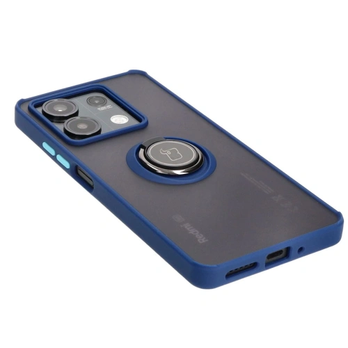 Kup Bizon Case Hybrid Ring Xiaomi Redmi Note 13 5G füstös színű, sötétkék kerettel - BIZ4617 - {ean13} - Sklep Home Screen