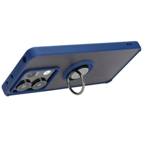 Kup Bizon Case Hybrid Ring Xiaomi Redmi Note 13 5G füstös színű, sötétkék kerettel - BIZ4617 - {ean13} - Sklep Home Screen