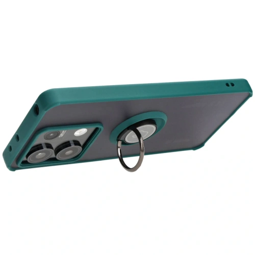 Kup Bizon Case Hybrid Ring Xiaomi Redmi Note 13 5G smoky cu un cadru verde închis - BIZ4618 - {ean13} - Sklep Home Screen