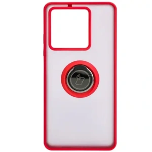 Kup Bizon Case Hybrid Ring Xiaomi Redmi Note 13 5G füstös piros kerettel - BIZ4619 - {ean13} - Sklep Home Screen
